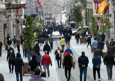 Sağlık Bakanı, İstiklal Caddesi'nden fotoğraf paylaştı