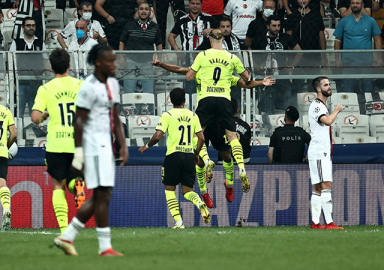 Beşiktaş, Devler Ligi'ne mağlubiyetle başladı! 2-1