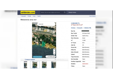 Metaverse arsaları Sahibinden sitesi üzerinden satışa çıkarıldı