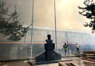 Erzurum Atatürk Üniversitesi'nde yangın