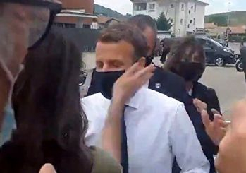 Fransa Cumhurbaşkanı Macron yine tokat yedi!