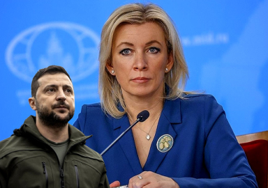 Zaharova'dan basın toplantısında ağır küfür: Zelenskiy Batının O. çocuğudur