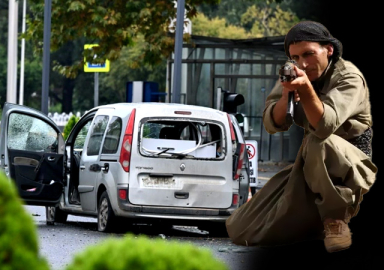 Ankara'da alçak saldırıyı yapan hainin dağdaki fotoğrafları ortaya çıktı!