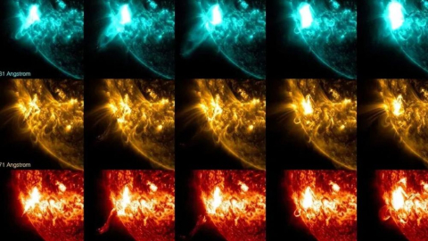 NASA Güneş'te bir patlamayı daha görüntüledi