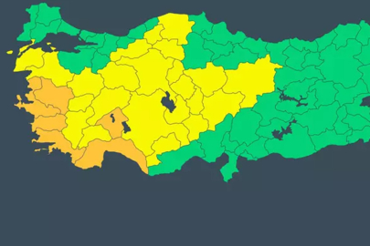 Meteoroloji’den sarı ve turuncu kodlu uyarı: Sağanak ve lodos etkili olacak